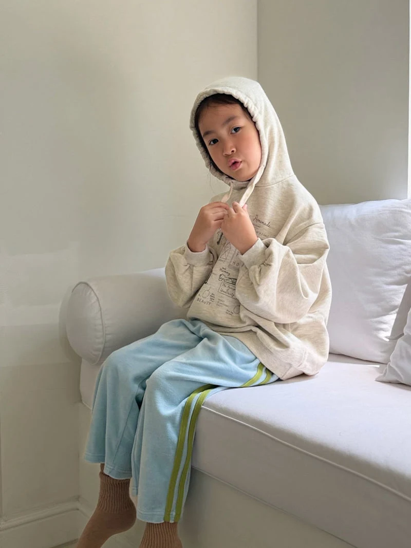Bon Bon Butik - Korean Children Fashion - #kidsshorts - Veloure Line Pants - 5