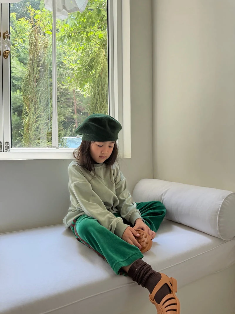 Bon Bon Butik - Korean Children Fashion - #kidsstore - Veloure Line Pants - 6