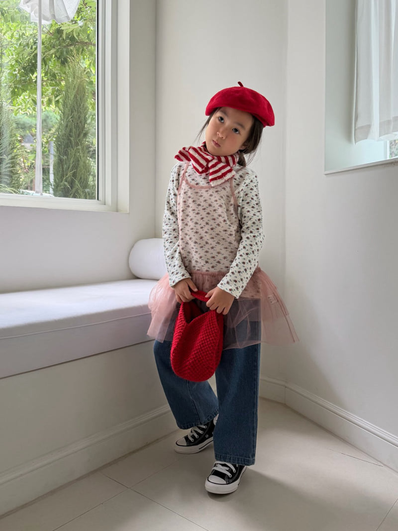 Bon Bon Butik - Korean Children Fashion - #kidzfashiontrend - Waffle Flower Tee - 8