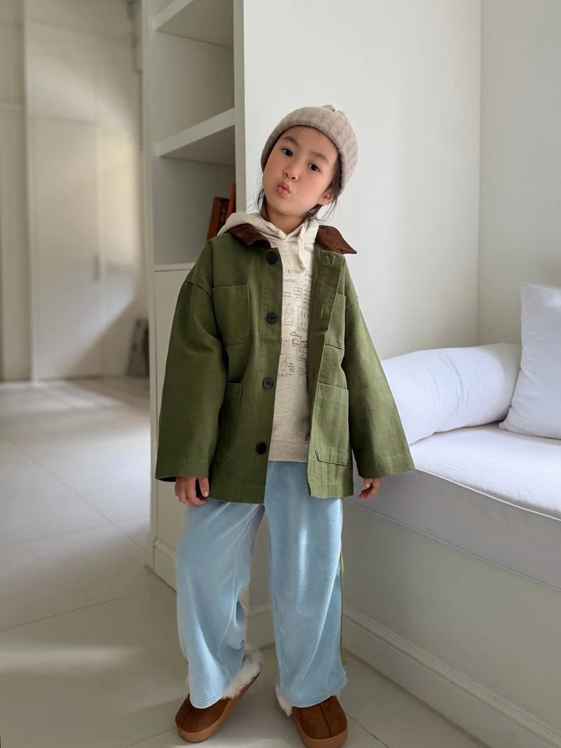 Bon Bon Butik - Korean Children Fashion - #littlefashionista - Veloure Line Pants - 9