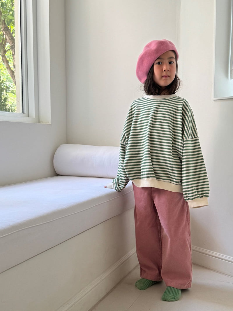 Bon Bon Butik - Korean Children Fashion - #stylishchildhood - Stripe Sweatshirts - 2