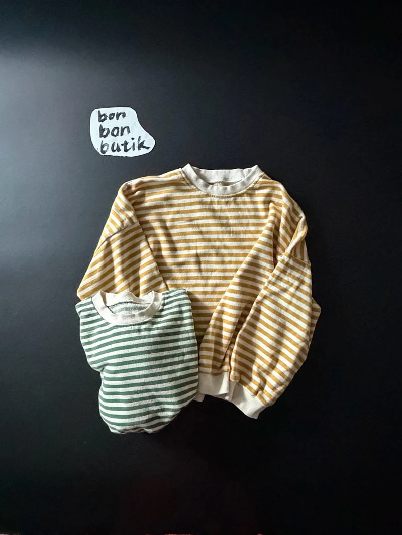 Bon Bon Butik - Korean Children Fashion - #toddlerclothing - Stripe Sweatshirts