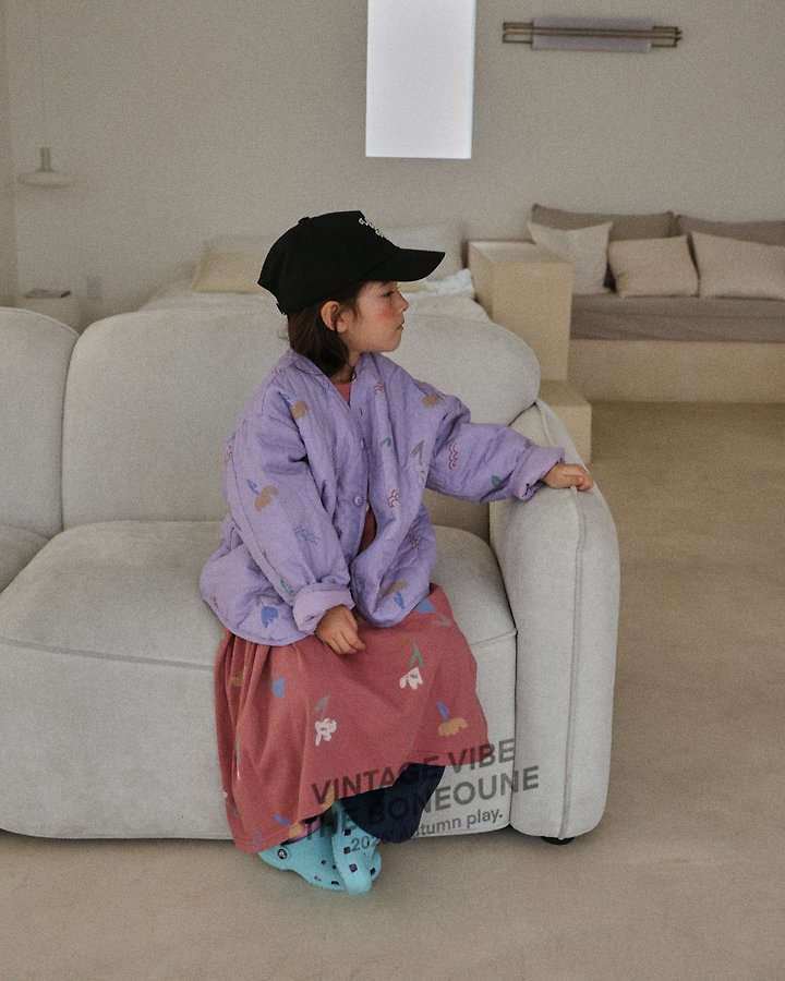 Boneoune - Korean Children Fashion - #Kfashion4kids - Chello Flower Overwrap Jacket - 8