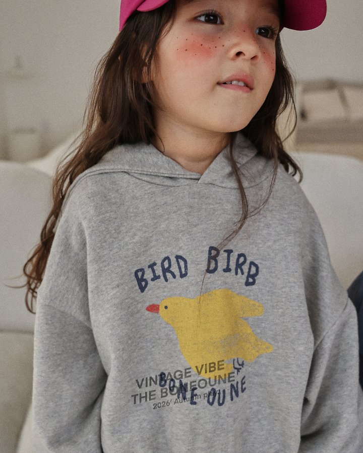 Boneoune - Korean Children Fashion - #Kfashion4kids - Bird Crop Hood Top - 11
