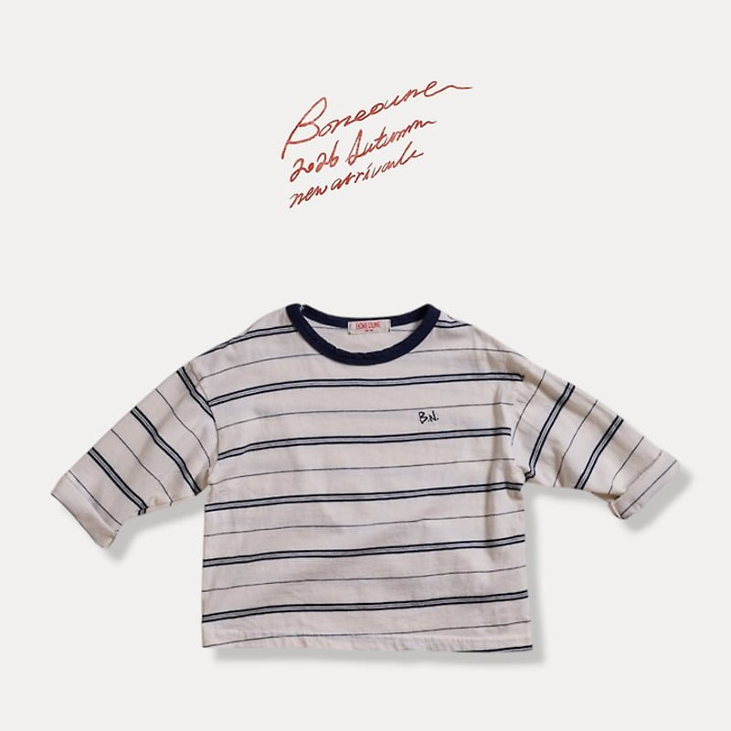Boneoune - Korean Children Fashion - #Kfashion4kids - Origin Stripe Tee - 6