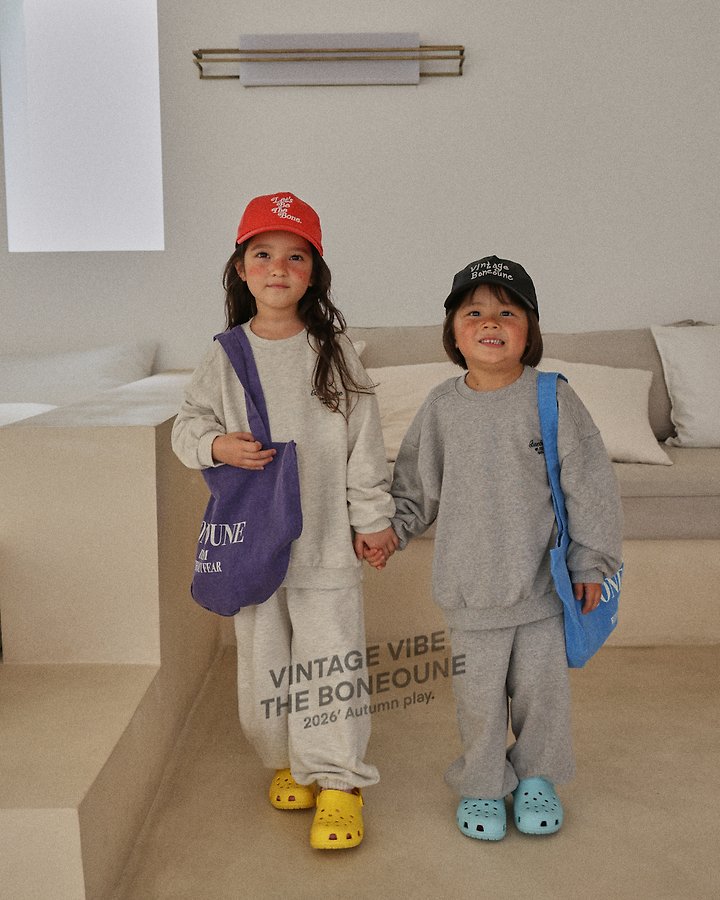 Boneoune - Korean Children Fashion - #Kfashion4kids - EST Embroidery Sweatshirts - 12