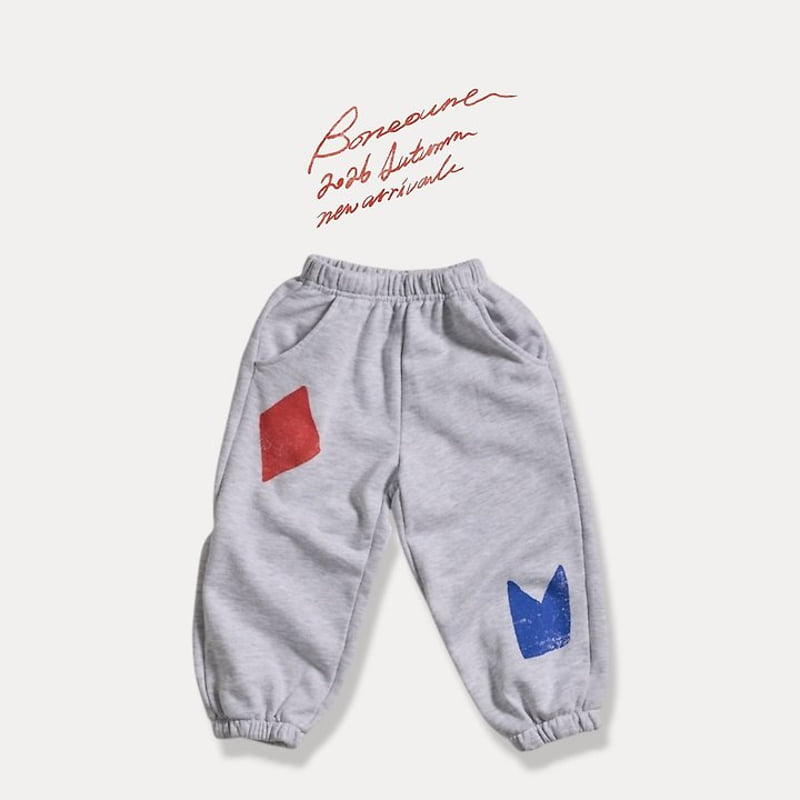 Boneoune - Korean Children Fashion - #childofig - Shape Jogger Pants - 3