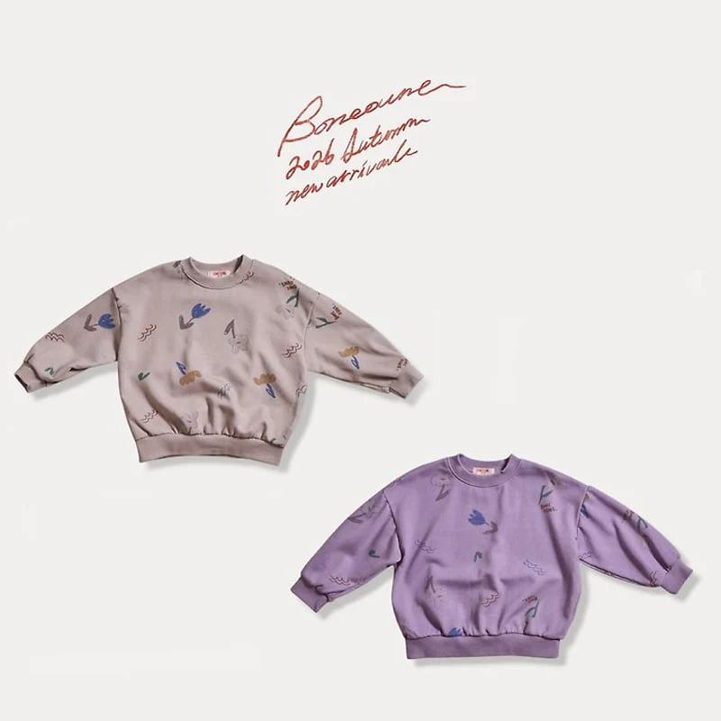 Boneoune - Korean Children Fashion - #childofig - Chello Flower Sweatshirts