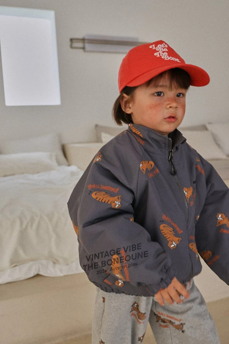 Boneoune - Korean Children Fashion - #childofig - Tiger Raglan Zip-up Jacket - 9