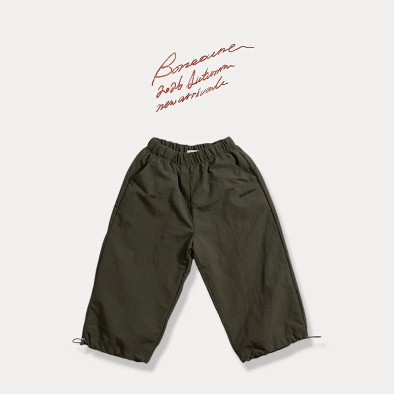 Boneoune - Korean Children Fashion - #childofig - String Nylon Pants - 6