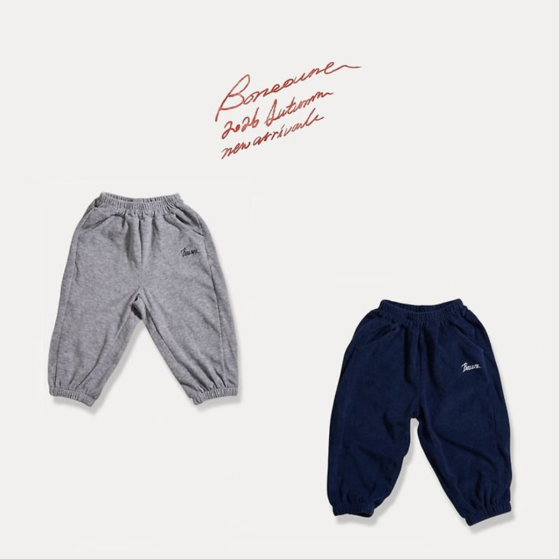 Boneoune - Korean Children Fashion - #childofig - Terry Jogger Pants