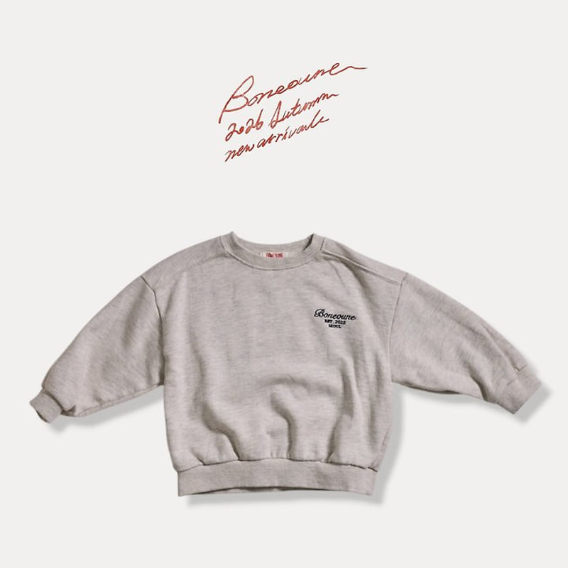 Boneoune - Korean Children Fashion - #childofig - EST Embroidery Sweatshirts - 3