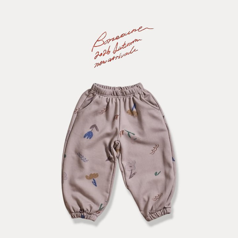 Boneoune - Korean Children Fashion - #childrensboutique - Chello Flower Jogger Pants - 11