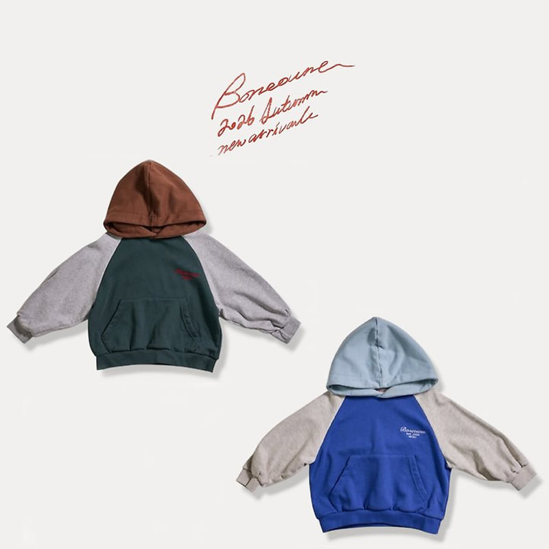 Boneoune - Korean Children Fashion - #designkidswear - Three Colors Hoodie