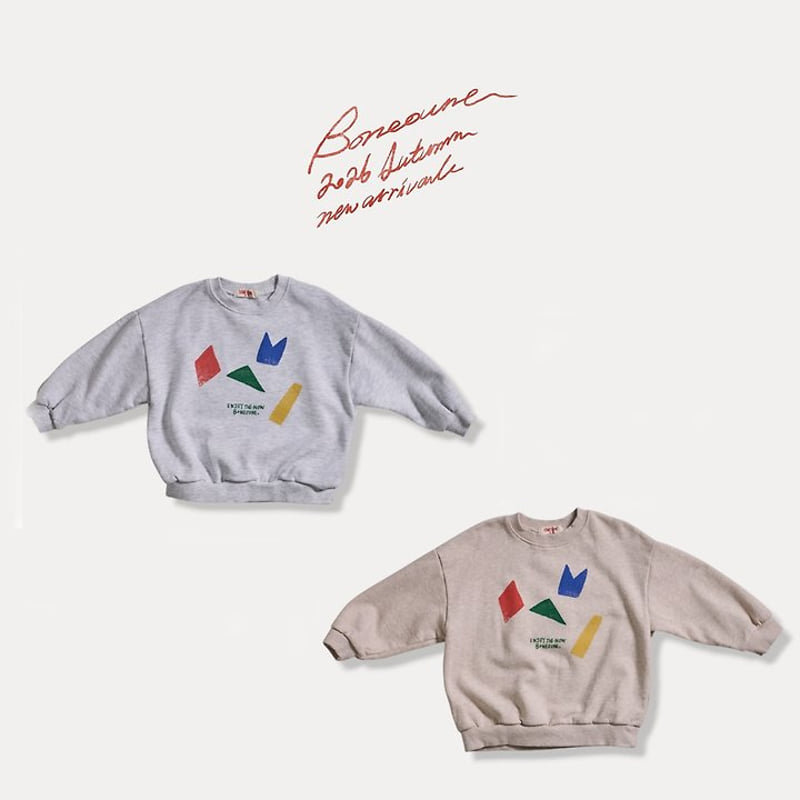 Boneoune - Korean Children Fashion - #designkidswear - Shape Sweatshirts