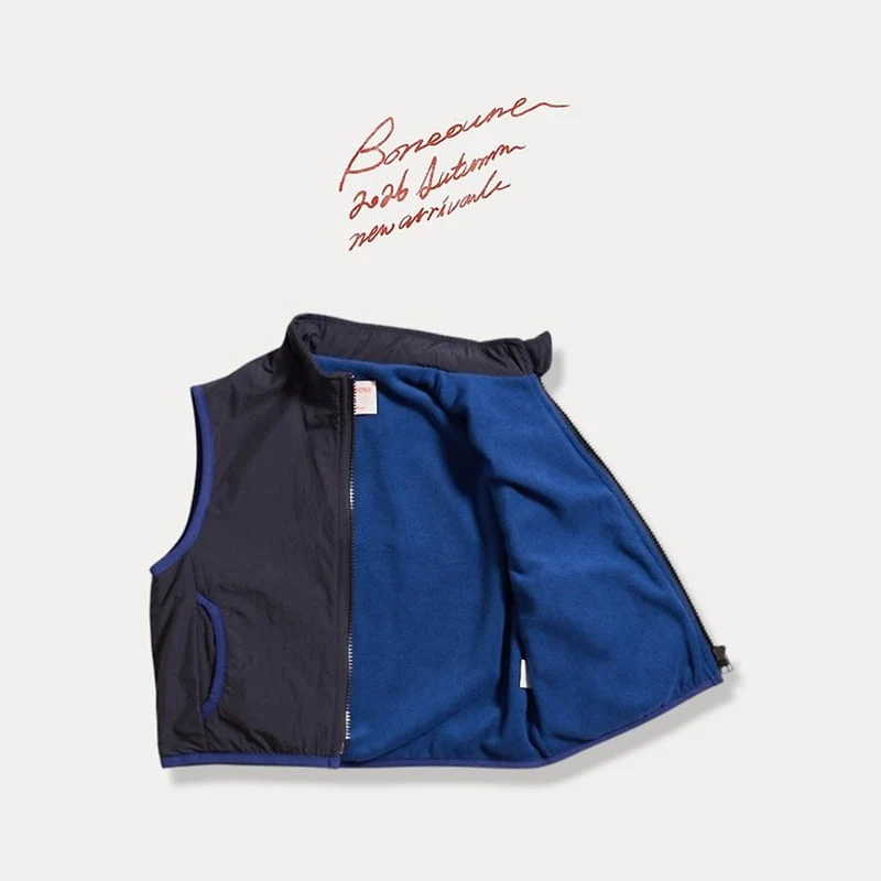 Boneoune - Korean Children Fashion - #designkidswear - Two Tone Vest - 5
