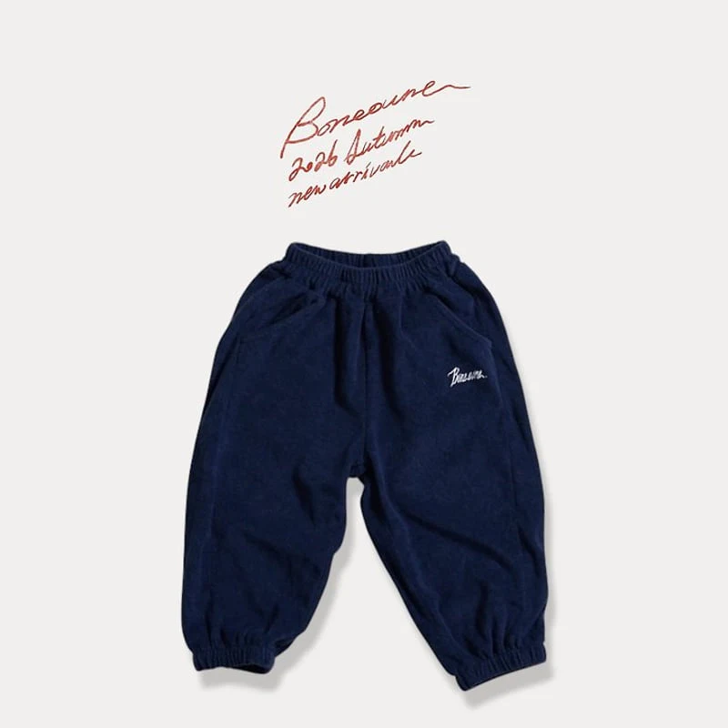 Boneoune - Korean Children Fashion - #designkidswear - Terry Jogger Pants - 4