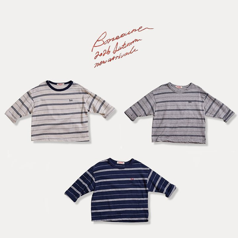Boneoune - Korean Children Fashion - #discoveringself - Origin Stripe Tee