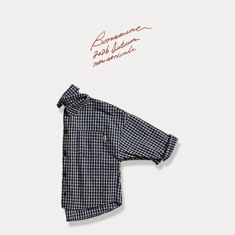 Boneoune - Korean Children Fashion - #discoveringself - Gogo Check Shirt - 6