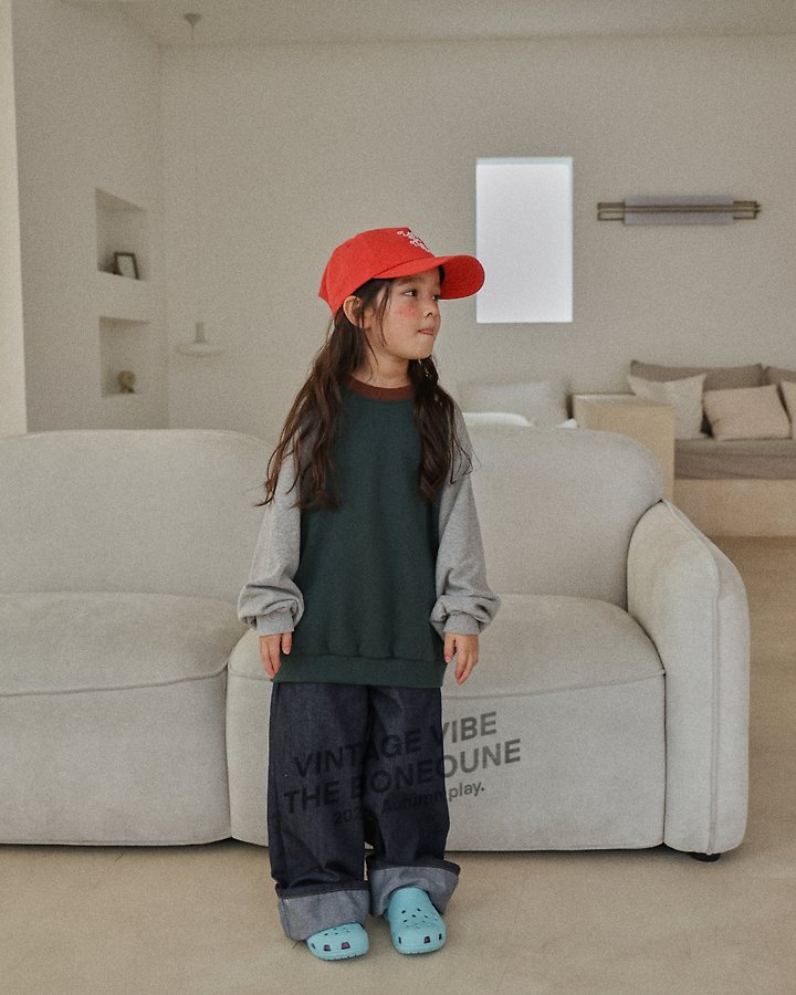 Boneoune - Korean Children Fashion - #discoveringself - Wide Roll-up Non Faded Pants - 11