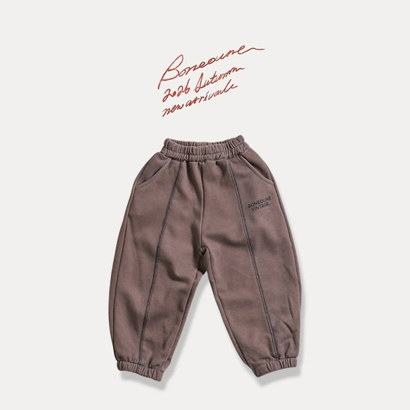 Boneoune - Korean Children Fashion - #designkidswear - Pigment Stitching Jogger Pants - 4