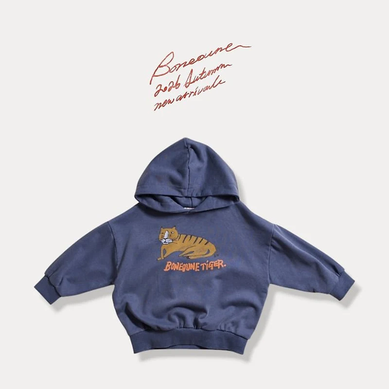 Boneoune - Korean Children Fashion - #discoveringself - Pigment Tiger Hood Top