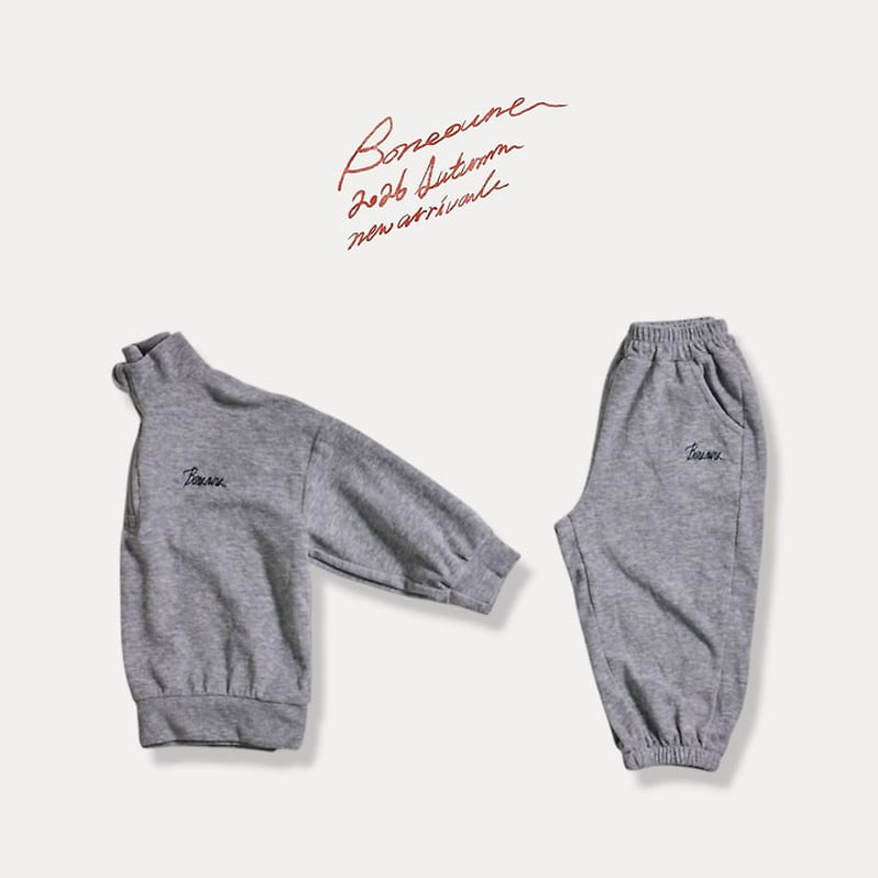 Boneoune - Korean Children Fashion - #fashionkids - Terry Jogger Pants - 5