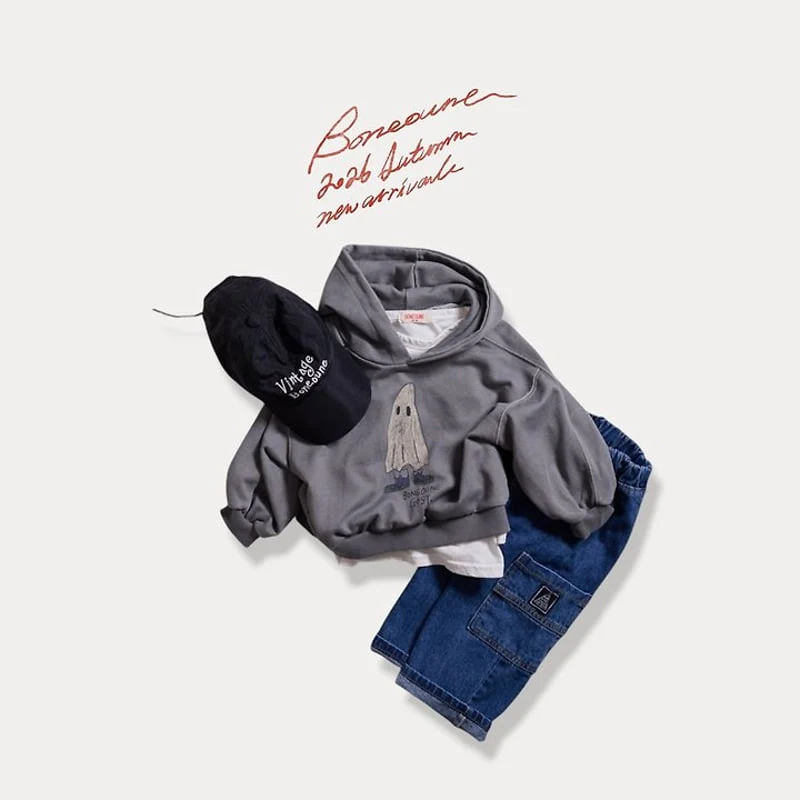 Boneoune - Korean Children Fashion - #discoveringself - Ghost Hood Tee - 4