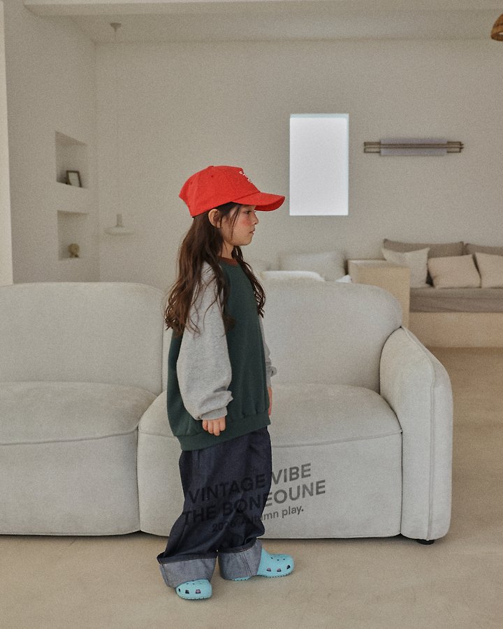 Boneoune - Korean Children Fashion - #fashionkids - Wide Roll-up Non Faded Pants - 12