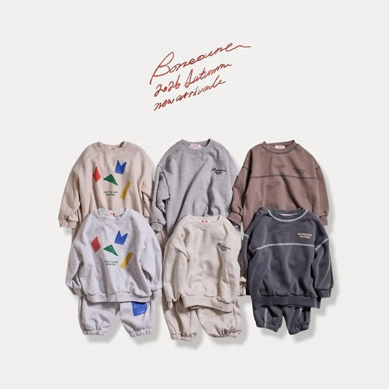 Boneoune - Korean Children Fashion - #fashionkids - Pigment Stitching Jogger Pants - 5