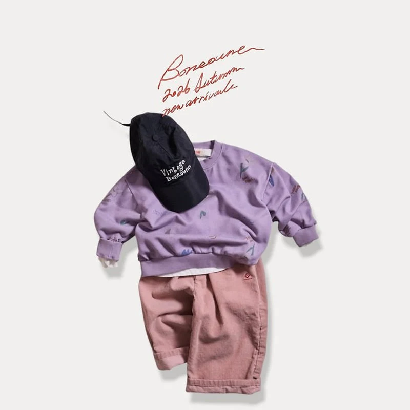 Boneoune - Korean Children Fashion - #kidsshorts - Chello Flower Sweatshirts - 7