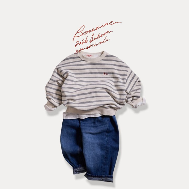 Boneoune - Korean Children Fashion - #fashionkids - Autumn Easy Go Denim Pants - 4