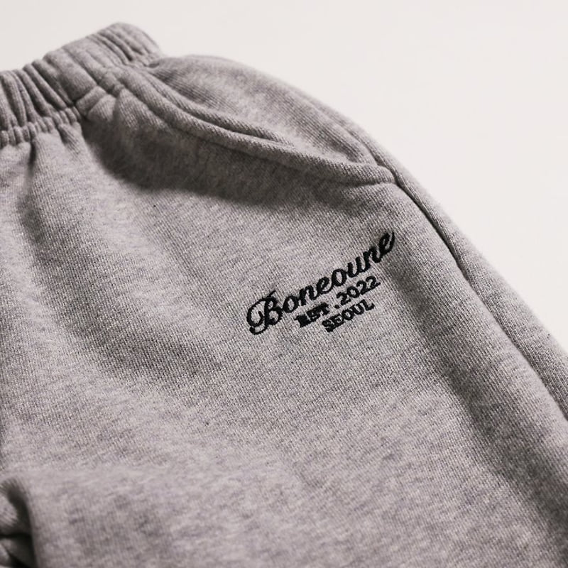 Boneoune - Korean Children Fashion - #kidsshorts - EST Embroidery Sweatshirts - 9
