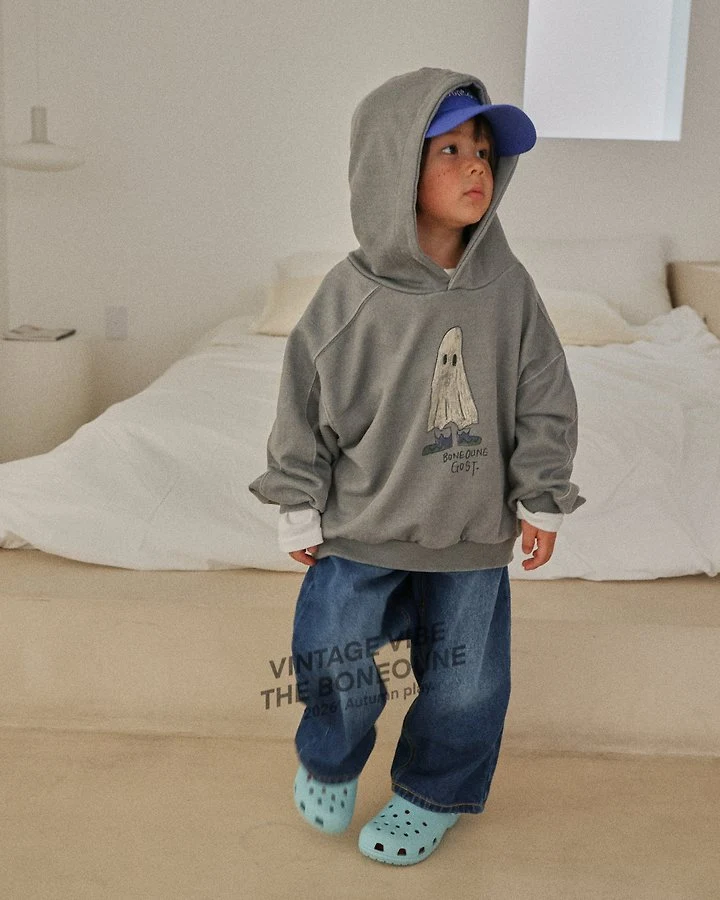 Boneoune - Korean Children Fashion - #kidsshorts - Ghost Hood Tee - 5