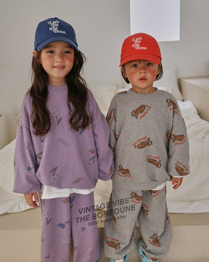 Boneoune - Korean Children Fashion - #kidsshorts - Tiger Graphic Sweatshirts - 12