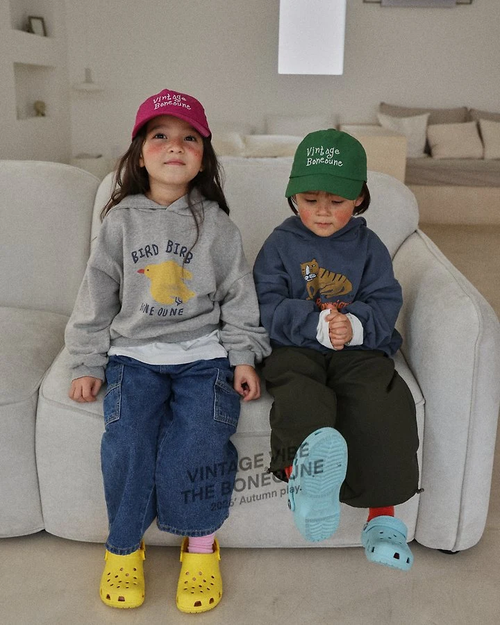 Boneoune - Korean Children Fashion - #kidsstore - Bird Crop Hood Top - 9