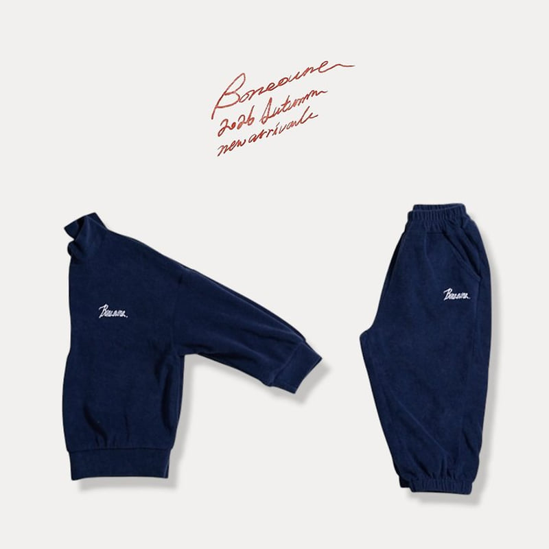 Boneoune - Korean Children Fashion - #kidsstore - Terry Jogger Pants - 7