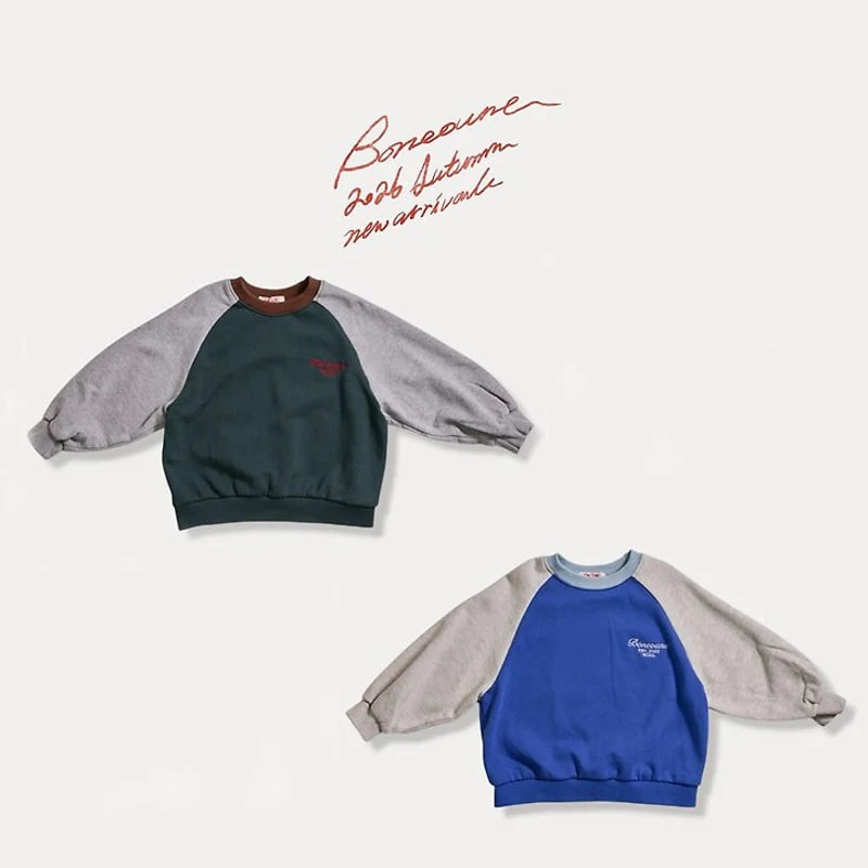 Boneoune - Korean Children Fashion - #kidsstore - Crayon Raglan Sweatshirts