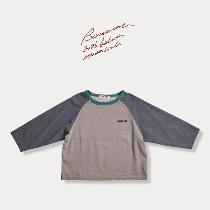 Boneoune - Korean Children Fashion - #kidsstore - Dia Pigment Raglan Tee - 8