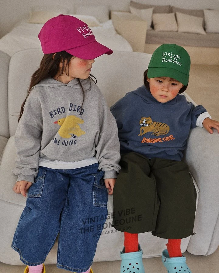 Boneoune - Korean Children Fashion - #kidzfashiontrend - Bird Crop Hood Top - 10