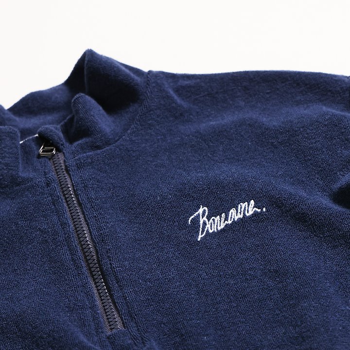 Boneoune - Korean Children Fashion - #kidsstore - Terry Half Zip-up Top - 4
