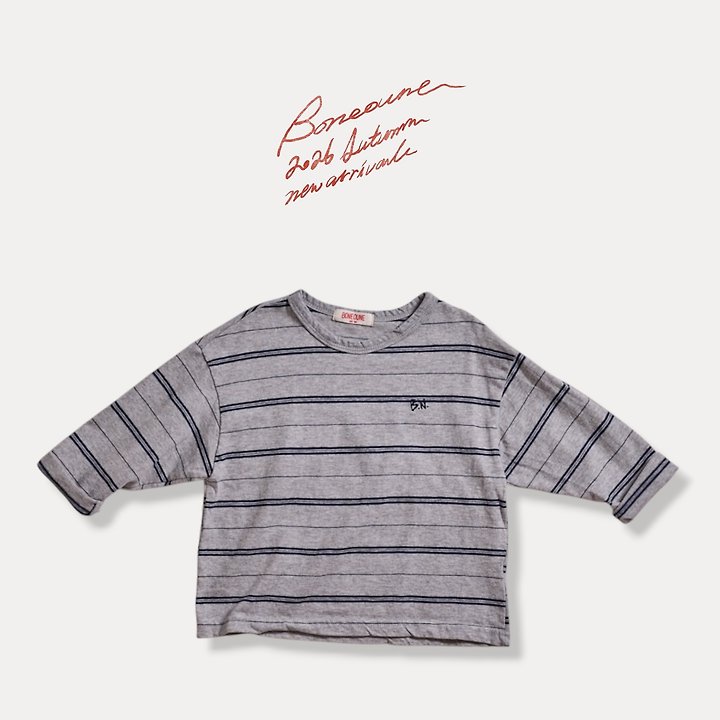 Boneoune - Korean Children Fashion - #littlefashionista - Origin Stripe Tee - 7