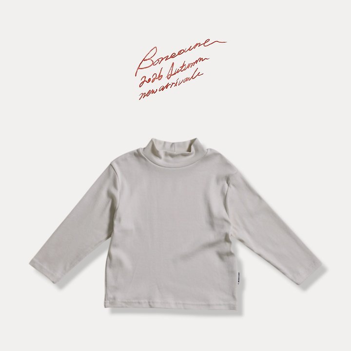 Boneoune - Korean Children Fashion - #littlefashionista - Soft Turtleneck Tee - 3