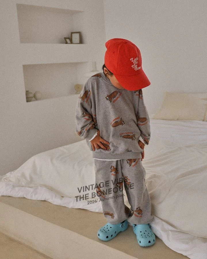 Boneoune - Korean Children Fashion - #littlefashionista - Tiger Graphic Jogger Pants - 8