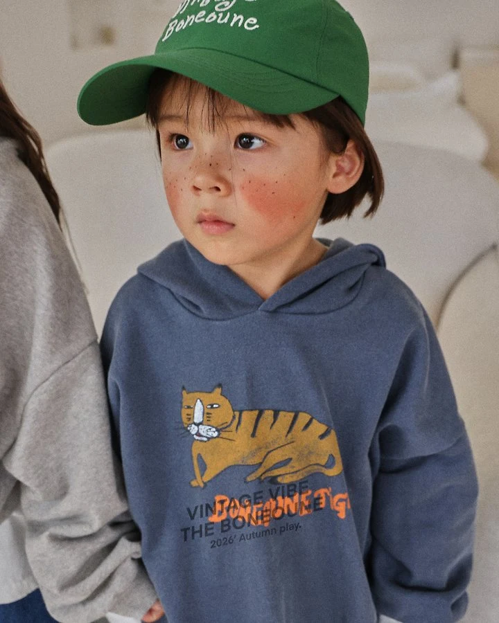 Boneoune - Korean Children Fashion - #littlefashionista - Pigment Tiger Hood Top - 7