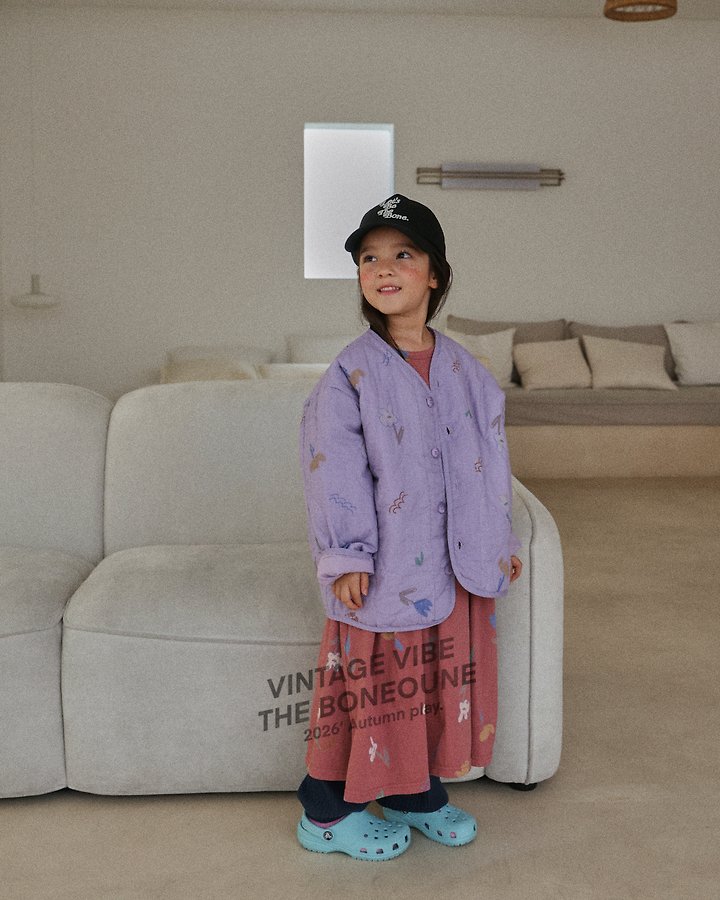 Boneoune - Korean Children Fashion - #magicofchildhood - Chello Flower Overwrap Jacket - 10