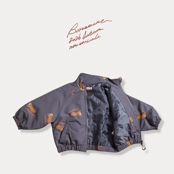 Boneoune - Korean Children Fashion - #magicofchildhood - Tiger Raglan Zip-up Jacket - 3