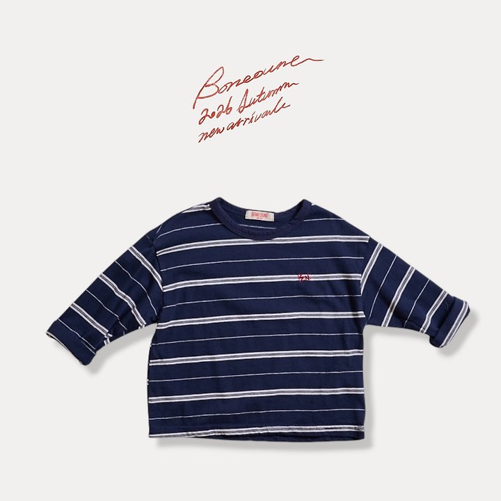 Boneoune - Korean Children Fashion - #magicofchildhood - Origin Stripe Tee - 8