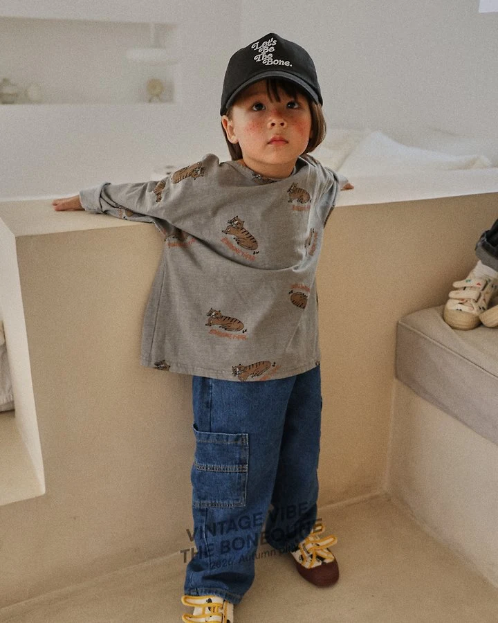 Boneoune - Korean Children Fashion - #magicofchildhood - Tiger Graphic Pigment Single Tee - 6