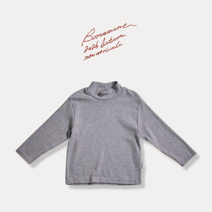 Boneoune - Korean Children Fashion - #littlefashionista - Soft Turtleneck Tee - 4